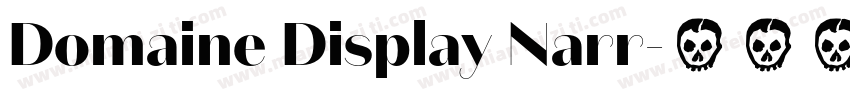 Domaine Display Narr字体转换